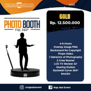 photo booth 360 gold